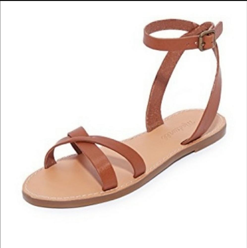 Madewell Brown Leather Sandals - Picture 2 of 6